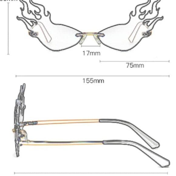 Rimless Retro Batman Vintage Fashion Style